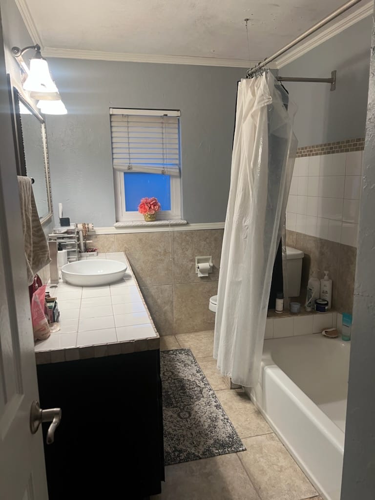 before picture of a bathroom remodeling project in San Diego