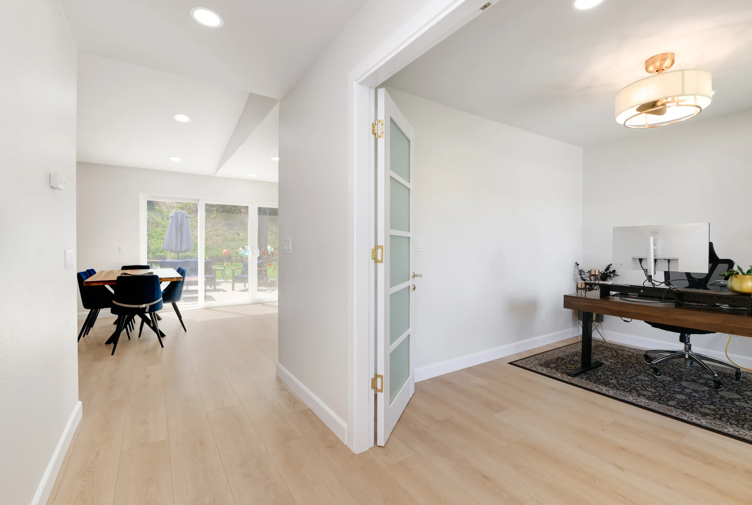 Kitchen relocation and home office conversion Del Cerro San Diego 92120 French door