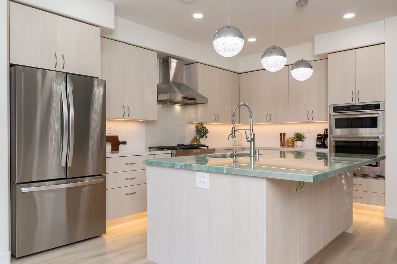 Before and after kitchen remodel Meadow Drive Carlsbad CA 92010