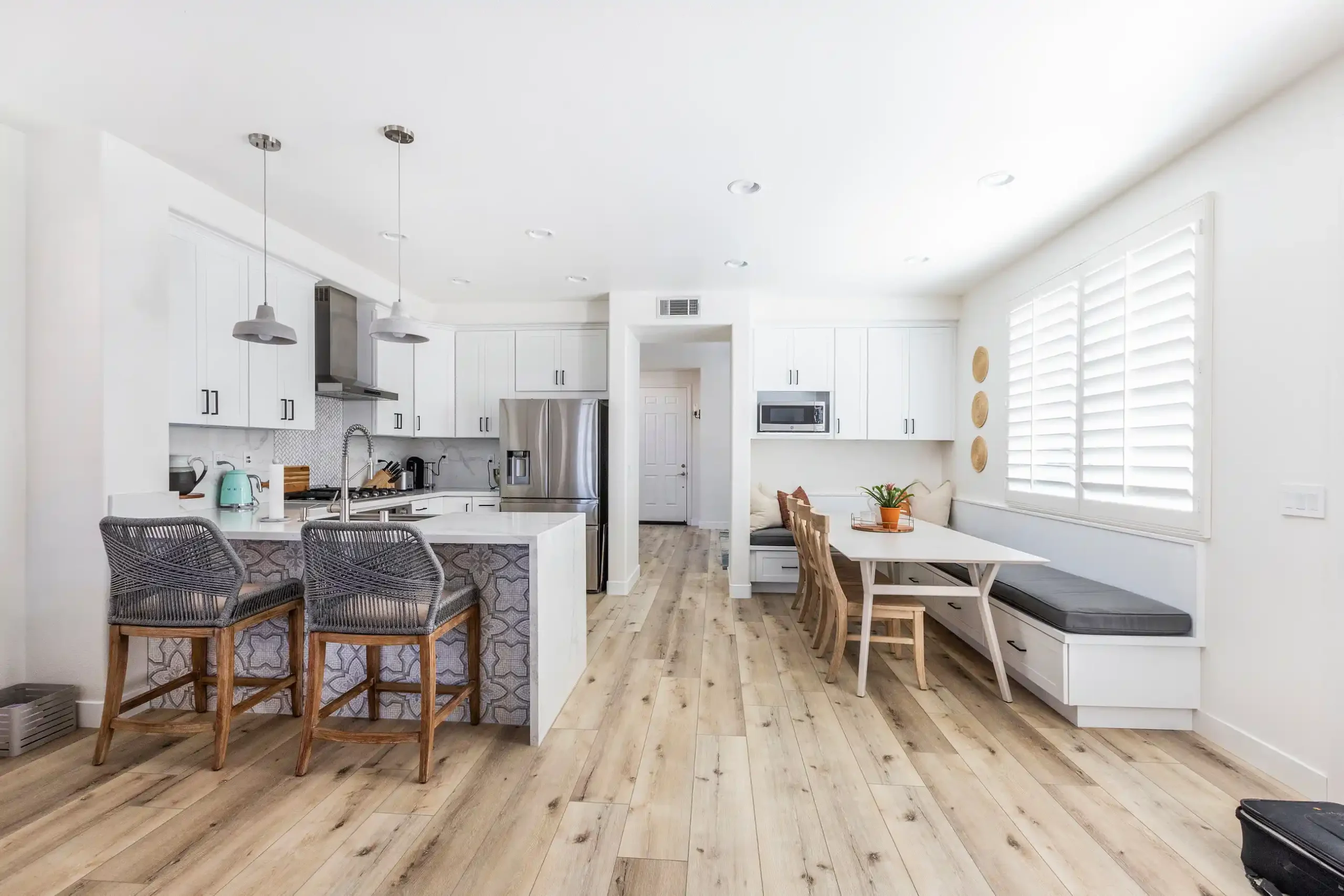 Solana Beach Home Remodeling — Open Concept Kitchen and Dining by Optimal Remodeling