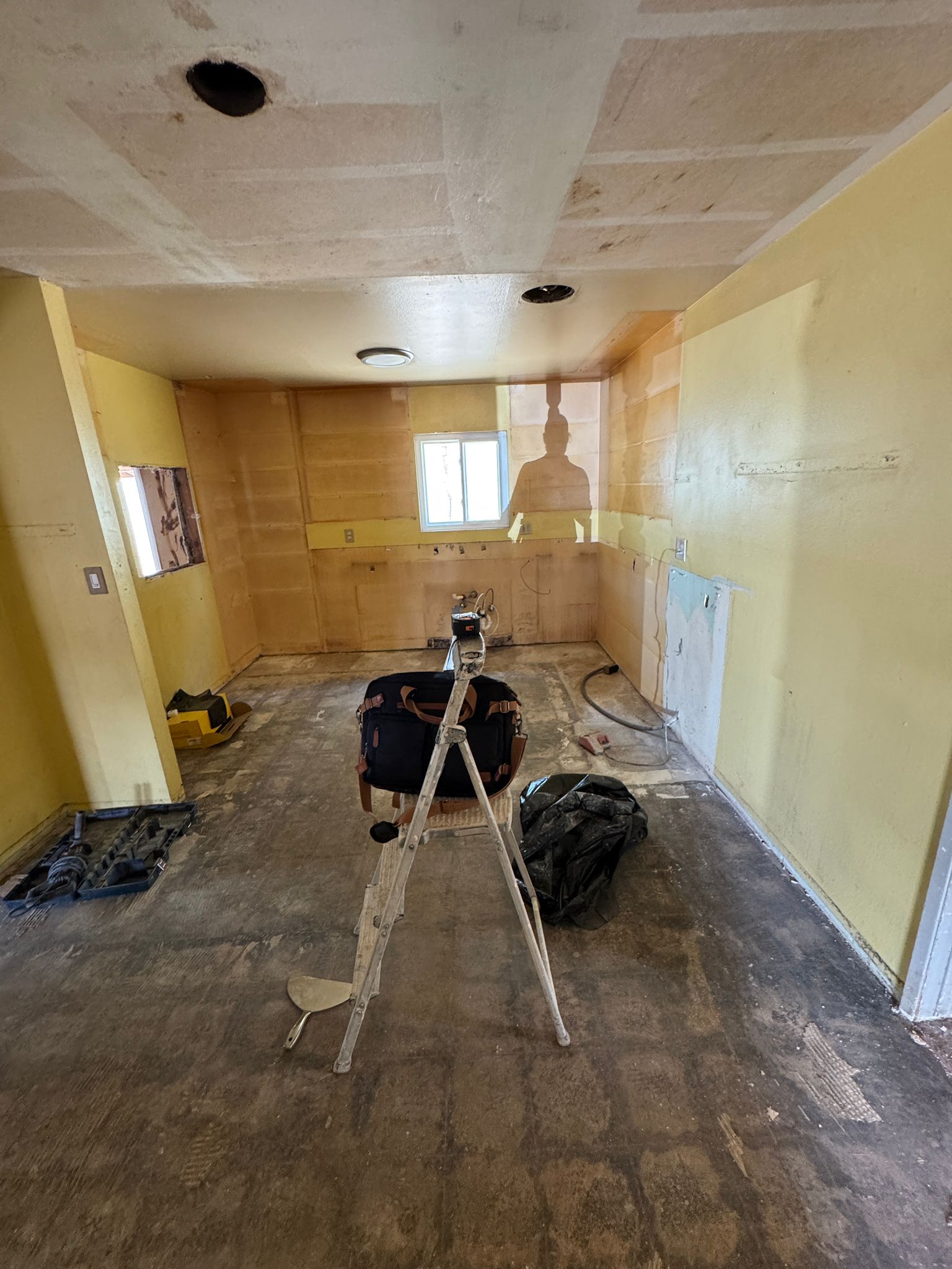 Demo phase kitchen relocation Del Cerro San Diego 92120