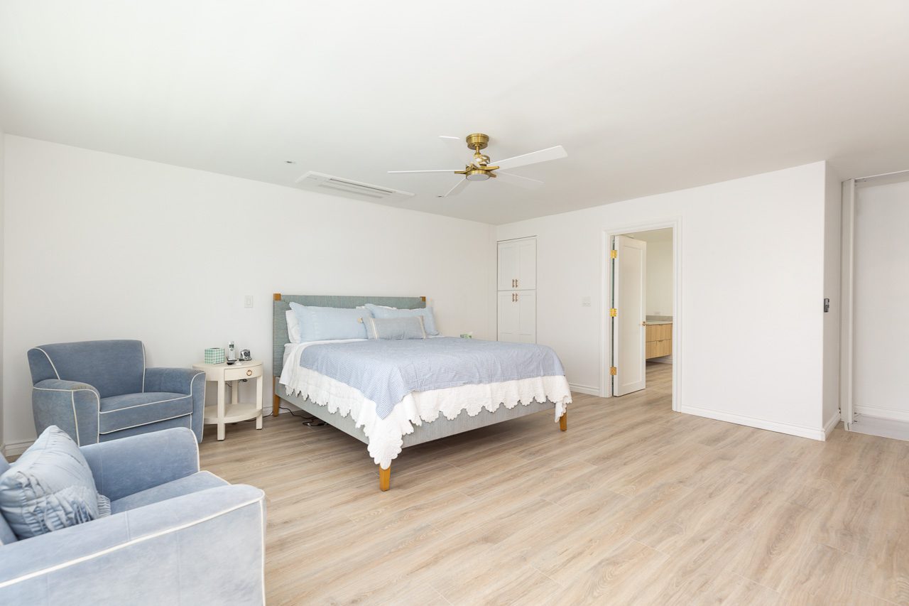 Master bedroom luxury whole home remodel waterfront San Diego 92118
